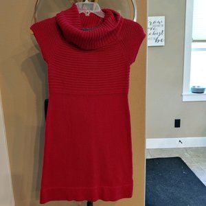 Size S - Red turtle neck tank dress